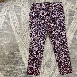 Pink leopard print pant